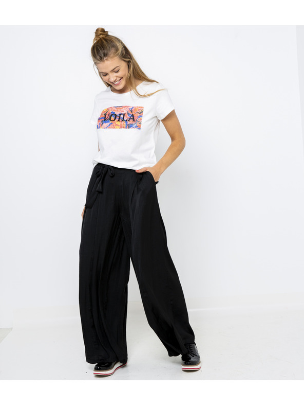 CAMAIEU Bílé tričko s potiskem