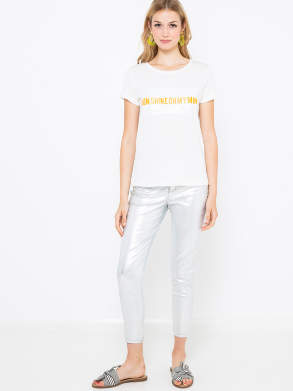 CAMAIEU Bílé tričko CAMAIEU