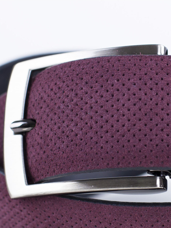 Zapana Fialový pánský kožený pásek Zapana Snake