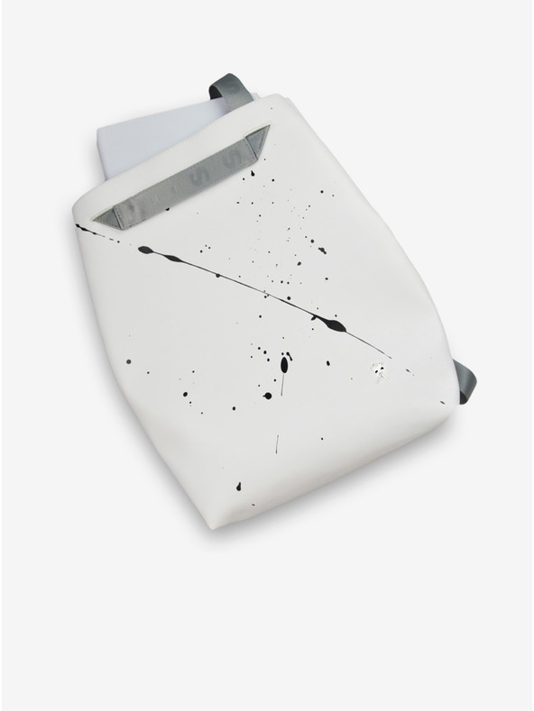 Xiss Bílý městský batoh Xiss Splashed White City