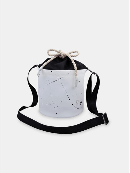 Xiss Bílá dámská crossbody kabelka Kiss Mini White Splash