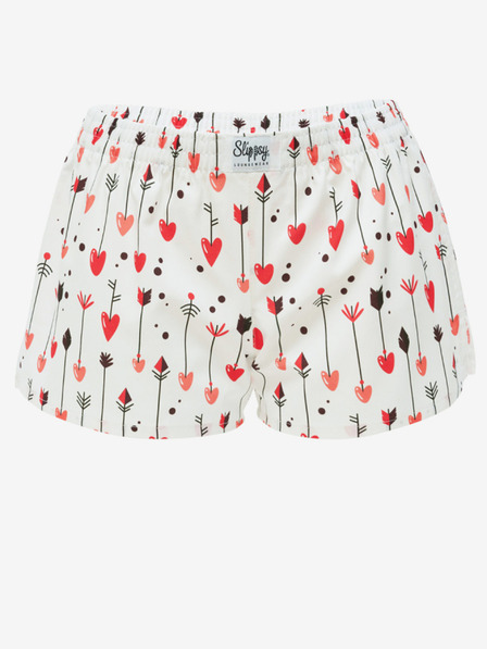 Slippsy Bílé dámské trenýrky Slippsy Amor Girl