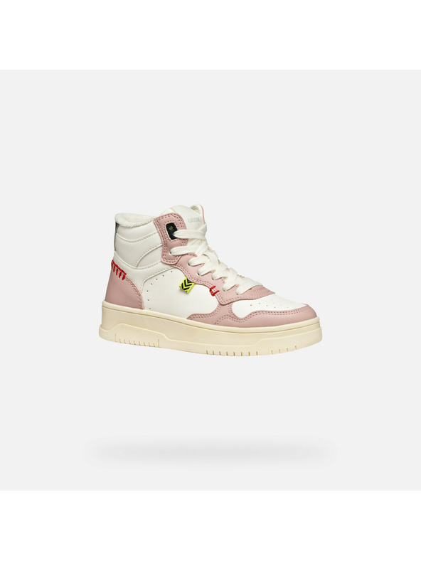 Geox Bílé dívčí tenisky Geox Lestrella