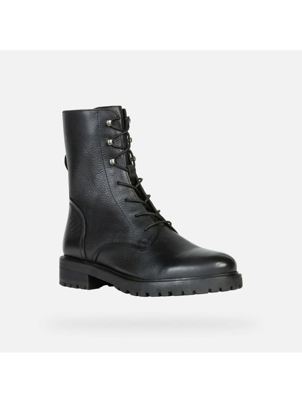 Geox Černá dámská kotníková obuv Geox Hoara