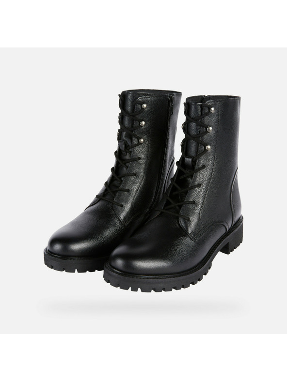 Geox Černá dámská kotníková obuv Geox Hoara