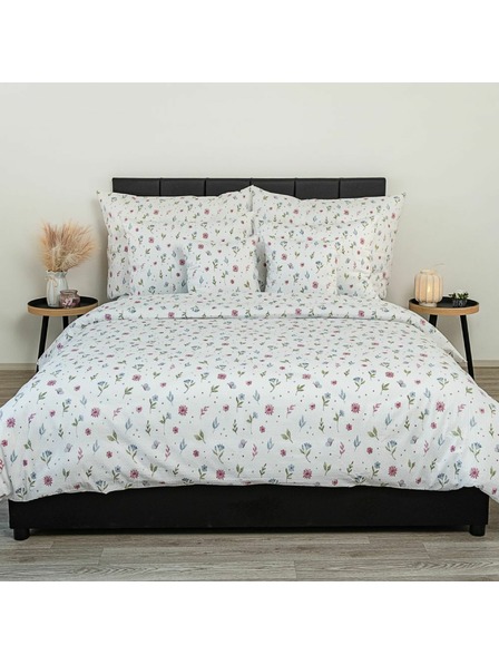 Kvalitex Francouzské prodloužené krepové povlečení 240x220, 70x90cm Letní louka