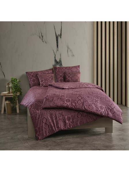 Kvalitex Francouzské bavlněné povlečení renforcé 240x220, 70x90cm TOKYO vínové