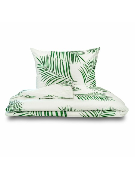 Kvalitex Prodloužené bavlněné povlečení renforcé 140x220, 70x90cm TROPICAL bílé