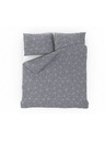 Kvalitex Francouzské prodloužené bavlněné povlečení NORDIC COLLECTION 240x220, 70x90cm GRID šedé