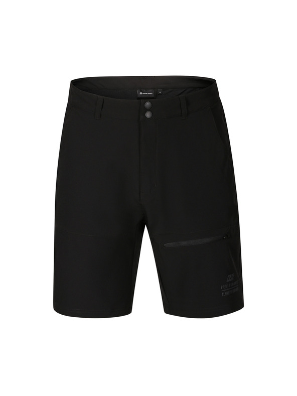 ALPINE PRO Pánské softshellové kraťasy s cool dry ALPINE PRO BAK black
