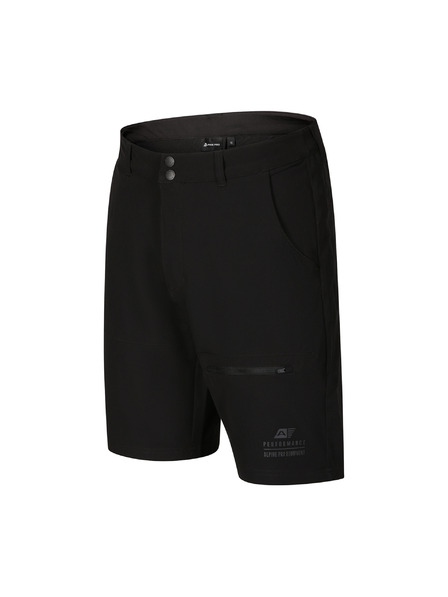ALPINE PRO Pánské softshellové kraťasy s cool dry ALPINE PRO BAK black