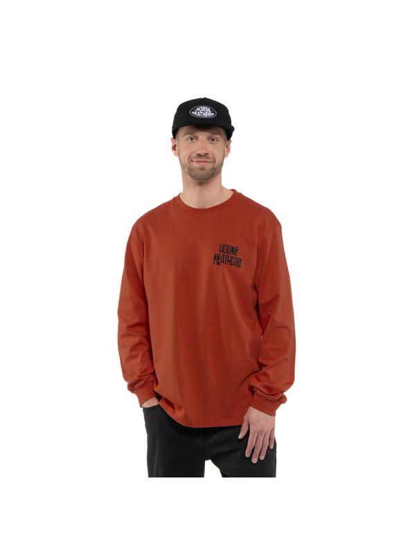 Horsefeathers Triko Xerox červené HORSEFEATHERS