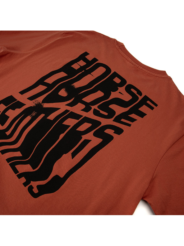 Horsefeathers Triko Xerox červené HORSEFEATHERS