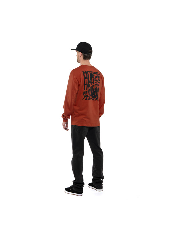 Horsefeathers Triko Xerox červené HORSEFEATHERS