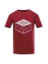 ALPINE PRO Pánské bavlněné triko ALPINE PRO SUMEK merlot varianta pc