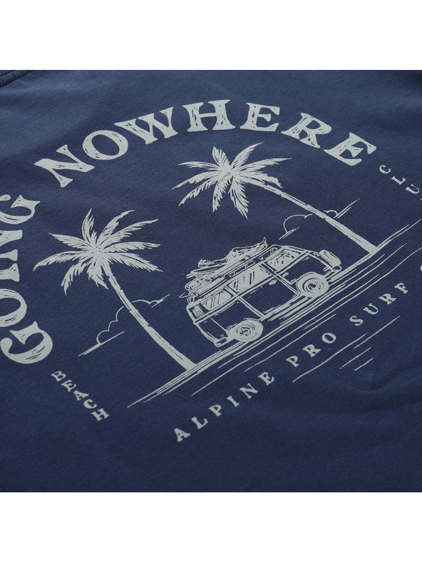 ALPINE PRO Pánské bavlněné triko ALPINE PRO SUMEK moonlit ocean varianta pb