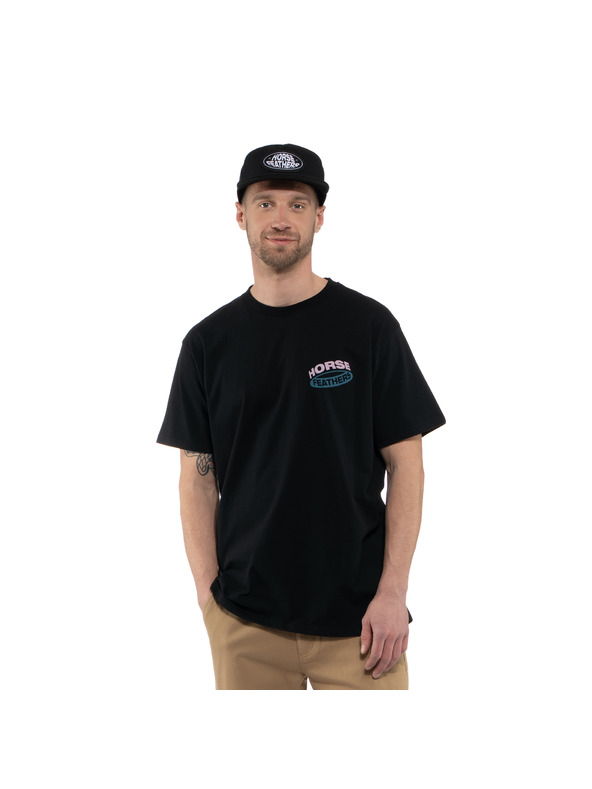 Horsefeathers Triko Orbit černé HORSEFEATHERS