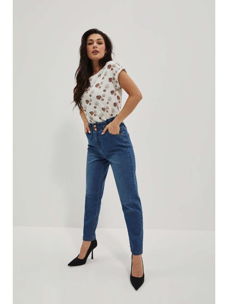 Moodo Dámské jeans Moodo – tmavě modré