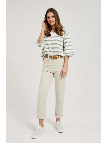 Moodo Dámské jeans Moodo – světle béžová