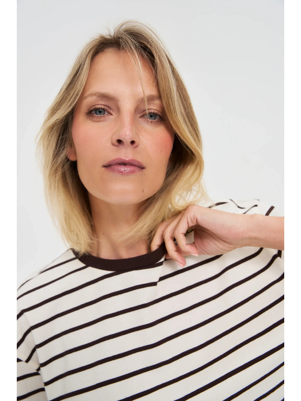 Moodo Dámské pruhované tričko Moodo
