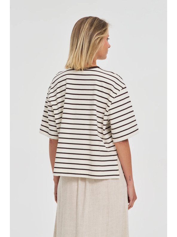 Moodo Dámské pruhované tričko Moodo