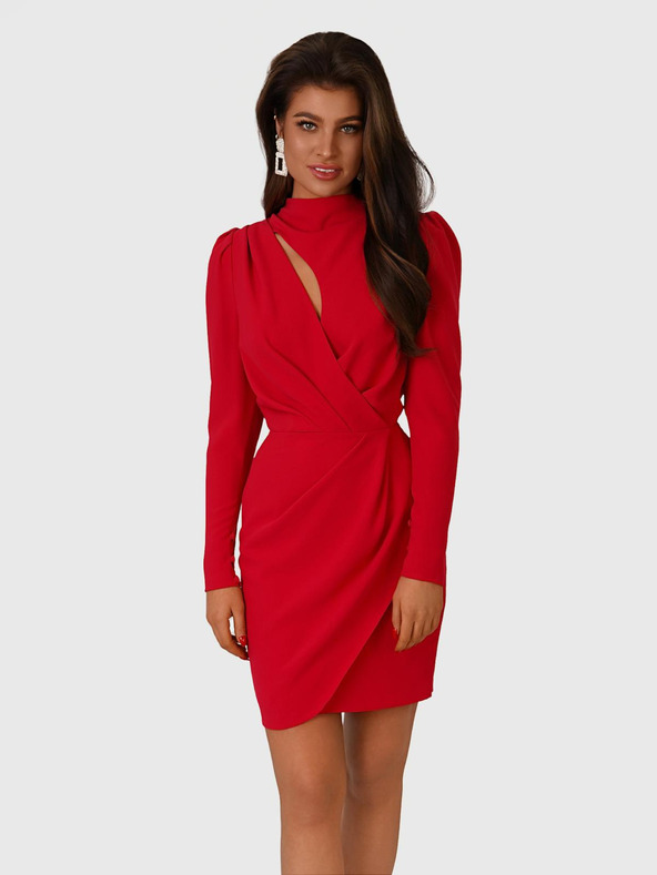 Edoti PATTY mini šaty - červené