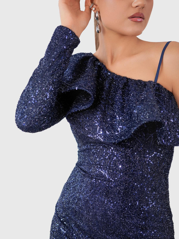 Edoti Mini šaty MARCELLA- tmavě modré