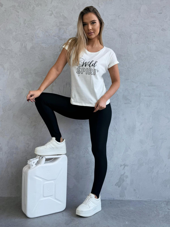 Edoti Tričko s potiskem - krémová barva