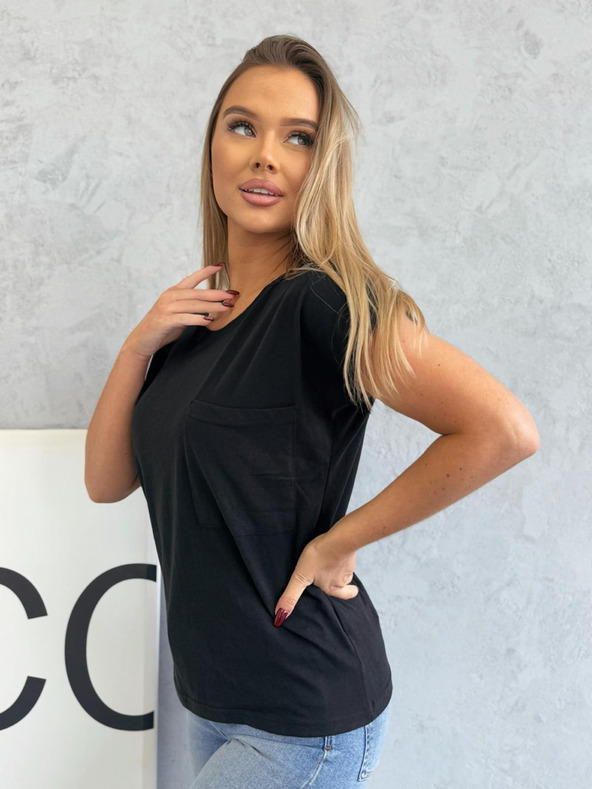 Edoti Tričko s kapsou - černé