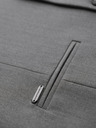 Ombre Clothing Elegantní pánská světle šedá vesta SLIM FIT