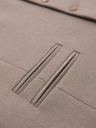 Ombre Clothing Pánská béžová obleková vesta s klasickými detaily a podšívkou
