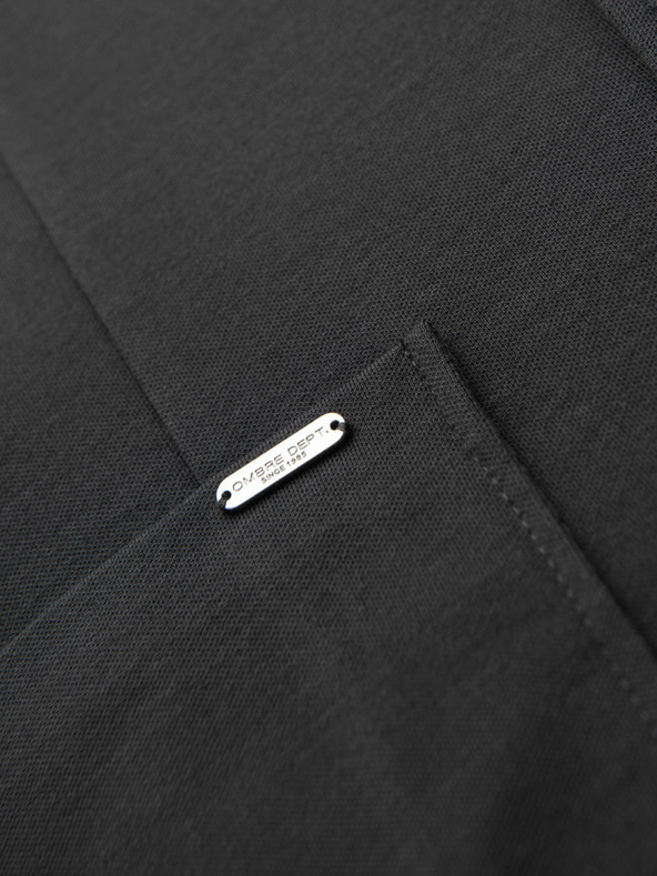 Ombre Clothing Pánské šedé sako SLIM z jemně strukturovaného úpletu