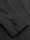 Ombre Clothing Pánské šedé sako SLIM z jemně strukturovaného úpletu