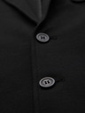 Ombre Clothing Pánské černé sako SLIM s jemnou texturou
