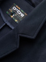 Ombre Clothing Pánské tmavě modré sako SLIM z jemně strukturovaného úpletu