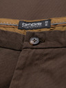 Ombre Clothing Pánské chino kalhoty REGULAR FIT s jemnou strukturou - hnědé