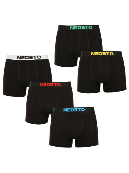 Nedeto Sada pěti - pánské boxerky Nedeto černé