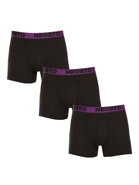 Nedeto Sada tří - pánské boxerky Nedeto černé