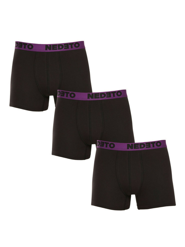 Nedeto Sada tří - pánské boxerky Nedeto černé