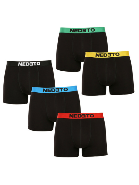 Nedeto Sada pěti - pánské boxerky Nedeto černé