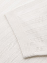 Ombre Clothing Pánské polo triko se zipem u výstřihu - bílé