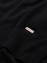 Ombre Clothing Pánské polo triko se zipem u výstřihu - černá