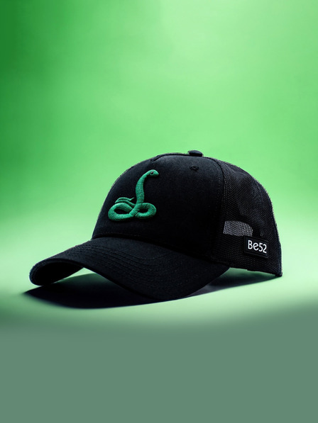 Be52 Be52 Snake kšiltovka premium černá/zelená