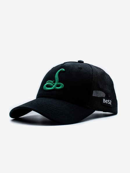 Be52 Be52 Snake kšiltovka premium černá/zelená