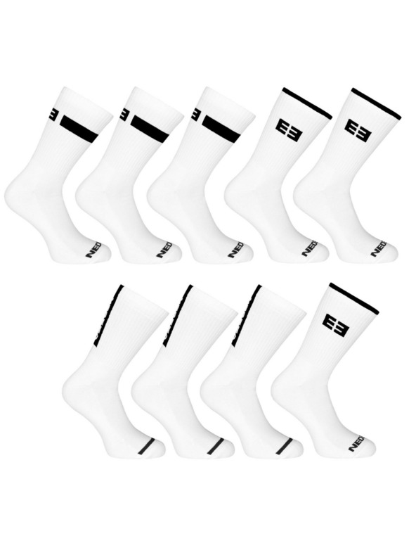 Nedeto Sada devíti - ponožky Nedeto sportovní vysoké bílé