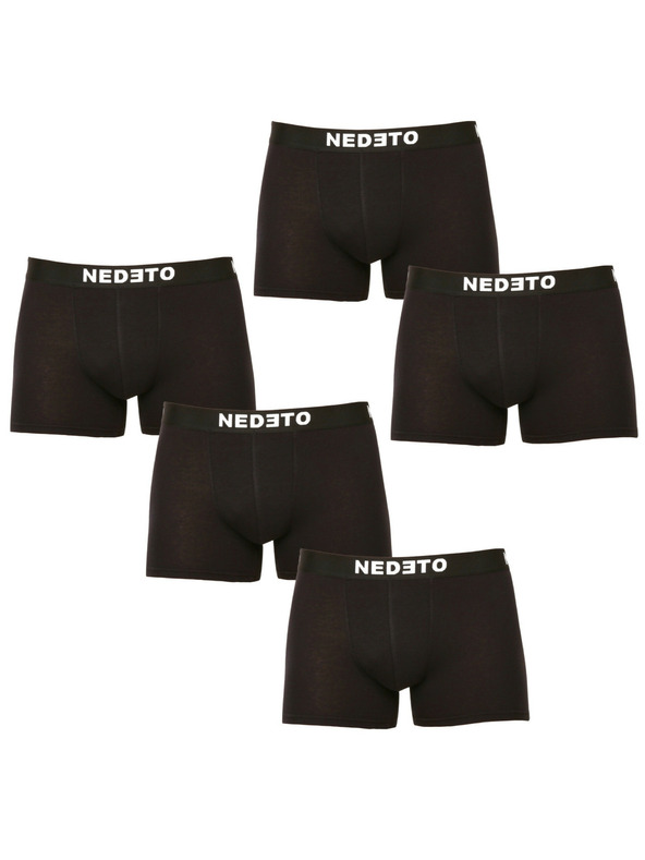 Nedeto Sada pěti - pánské boxerky Nedeto černé