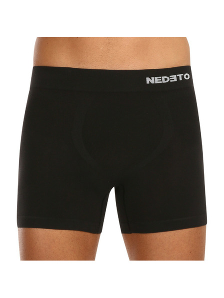 Nedeto Pánské boxerky Nedeto bezešvé bambusové černé