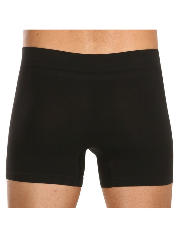 Nedeto Pánské boxerky Nedeto bezešvé bambusové černé