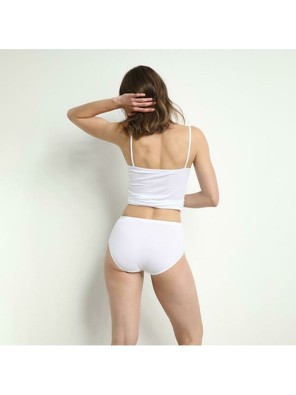 DIM Dámské bavlněné kalhotky 2 ks - bílá