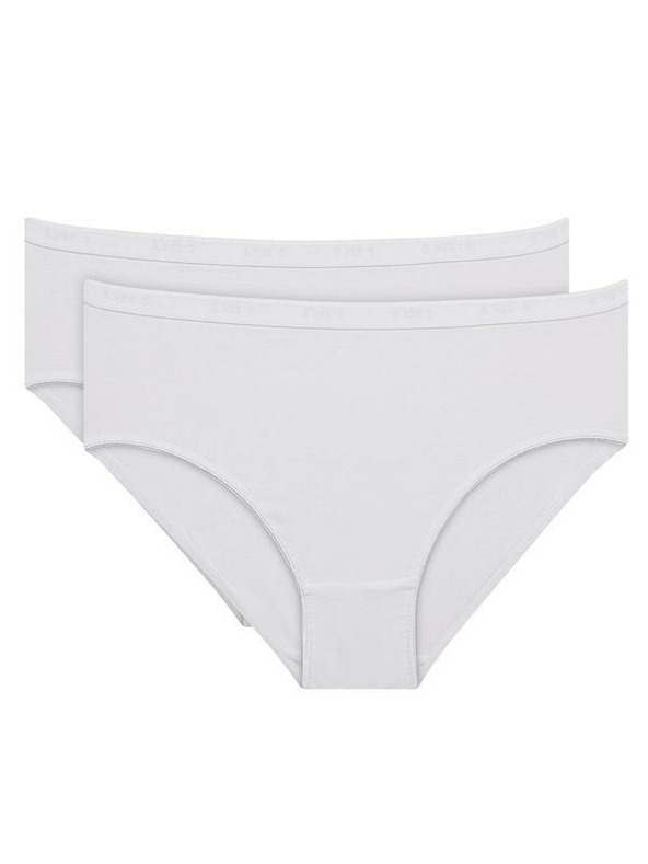 DIM Dámské bavlněné kalhotky 2 ks - bílá